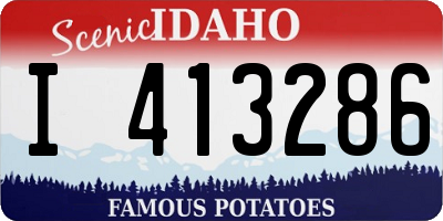 ID license plate I413286