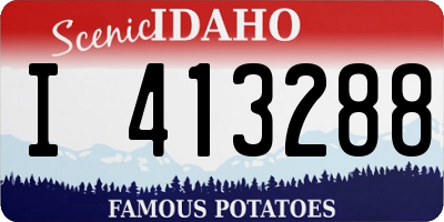 ID license plate I413288