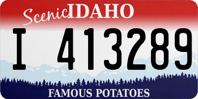 ID license plate I413289