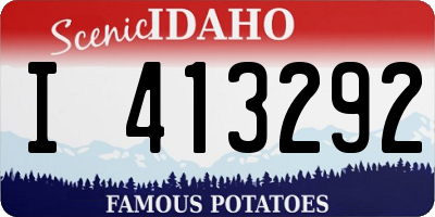 ID license plate I413292