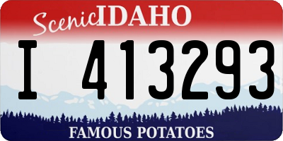 ID license plate I413293