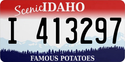 ID license plate I413297