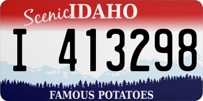 ID license plate I413298