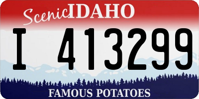 ID license plate I413299
