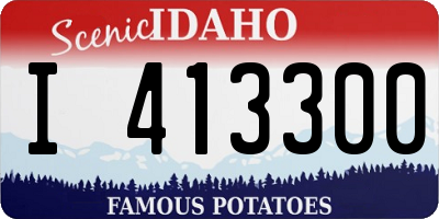 ID license plate I413300