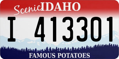 ID license plate I413301