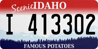 ID license plate I413302