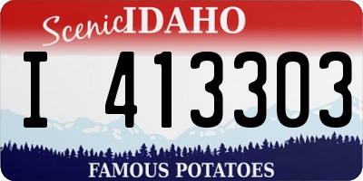 ID license plate I413303