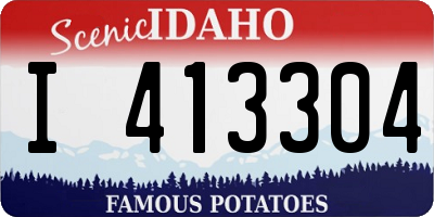 ID license plate I413304