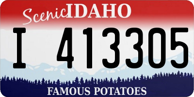 ID license plate I413305