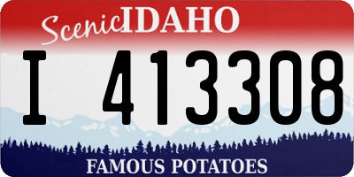 ID license plate I413308