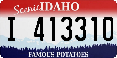 ID license plate I413310