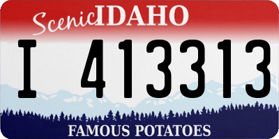 ID license plate I413313