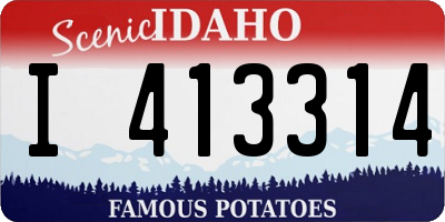 ID license plate I413314