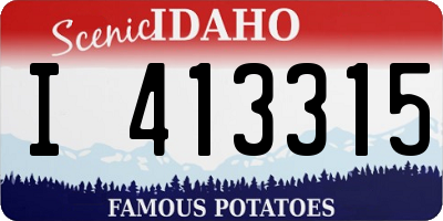 ID license plate I413315