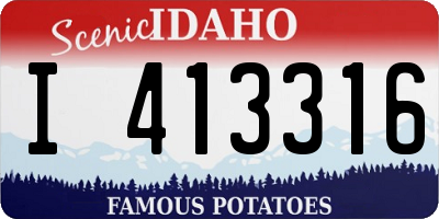 ID license plate I413316
