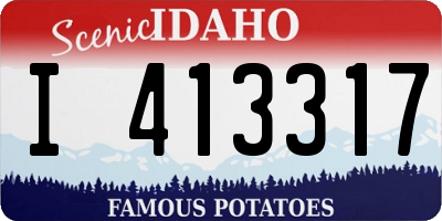 ID license plate I413317