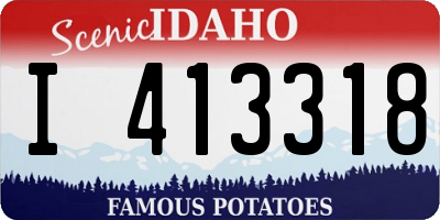 ID license plate I413318