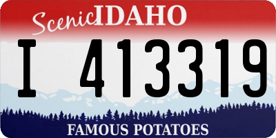 ID license plate I413319