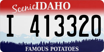 ID license plate I413320