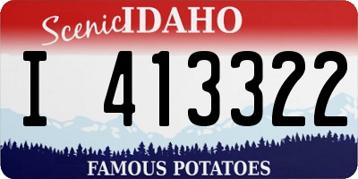 ID license plate I413322