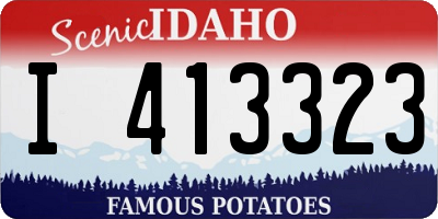 ID license plate I413323