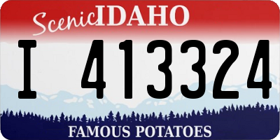 ID license plate I413324