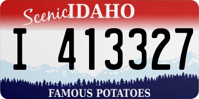 ID license plate I413327