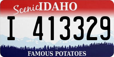 ID license plate I413329