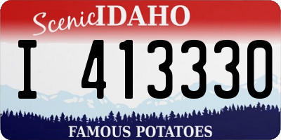 ID license plate I413330