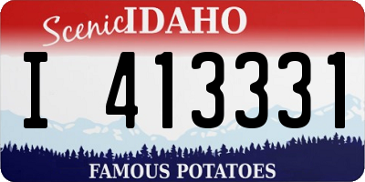 ID license plate I413331
