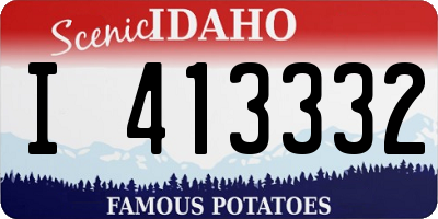 ID license plate I413332