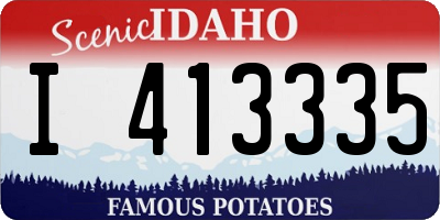 ID license plate I413335