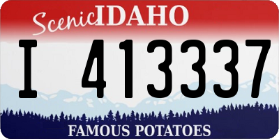 ID license plate I413337
