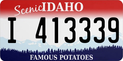 ID license plate I413339