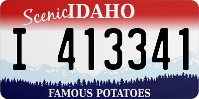 ID license plate I413341
