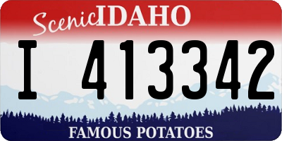 ID license plate I413342