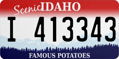 ID license plate I413343