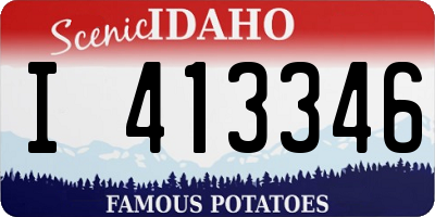 ID license plate I413346