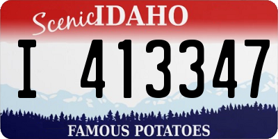ID license plate I413347