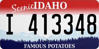 ID license plate I413348