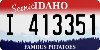 ID license plate I413351
