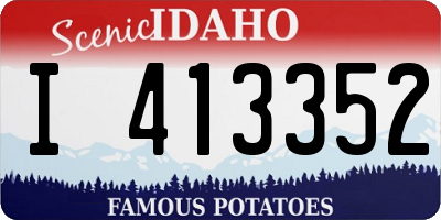 ID license plate I413352