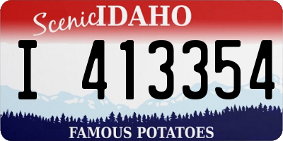 ID license plate I413354