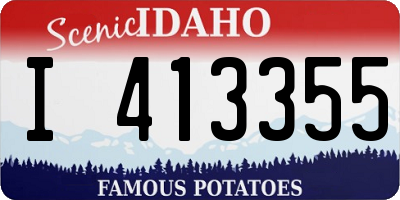 ID license plate I413355