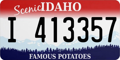 ID license plate I413357