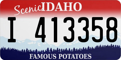 ID license plate I413358