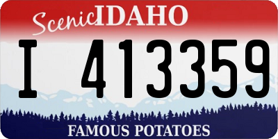 ID license plate I413359