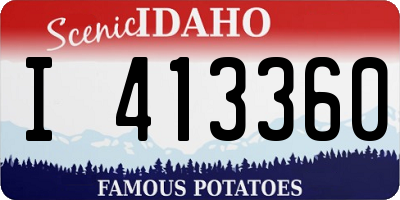 ID license plate I413360