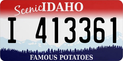 ID license plate I413361